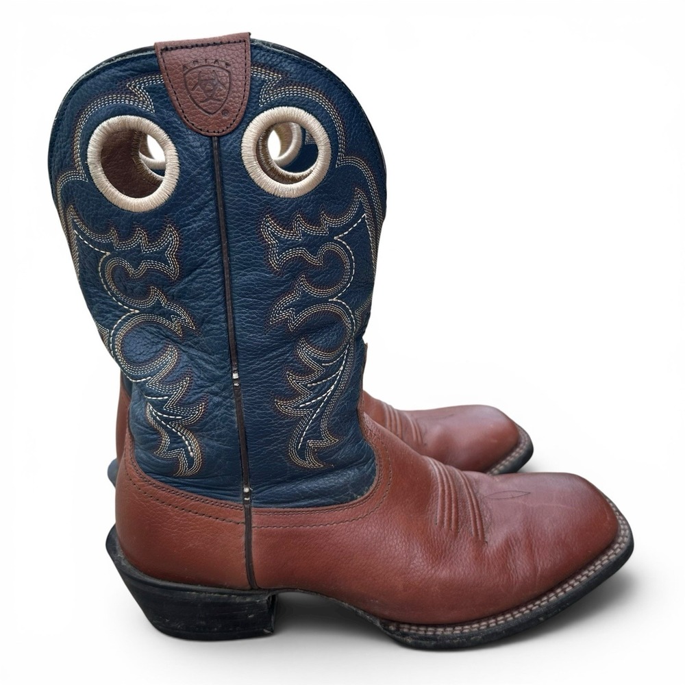 Ariat Heritage Roughstock Western Cowboy Boots Mens Size US 10.5 D - Square Toe